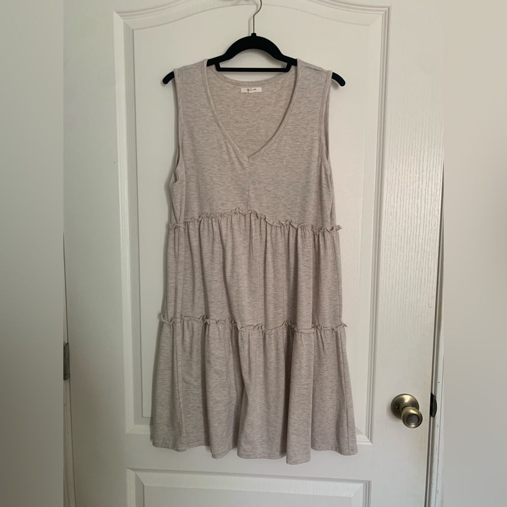 Maurices Light Beige Sleeveless Mini Dress